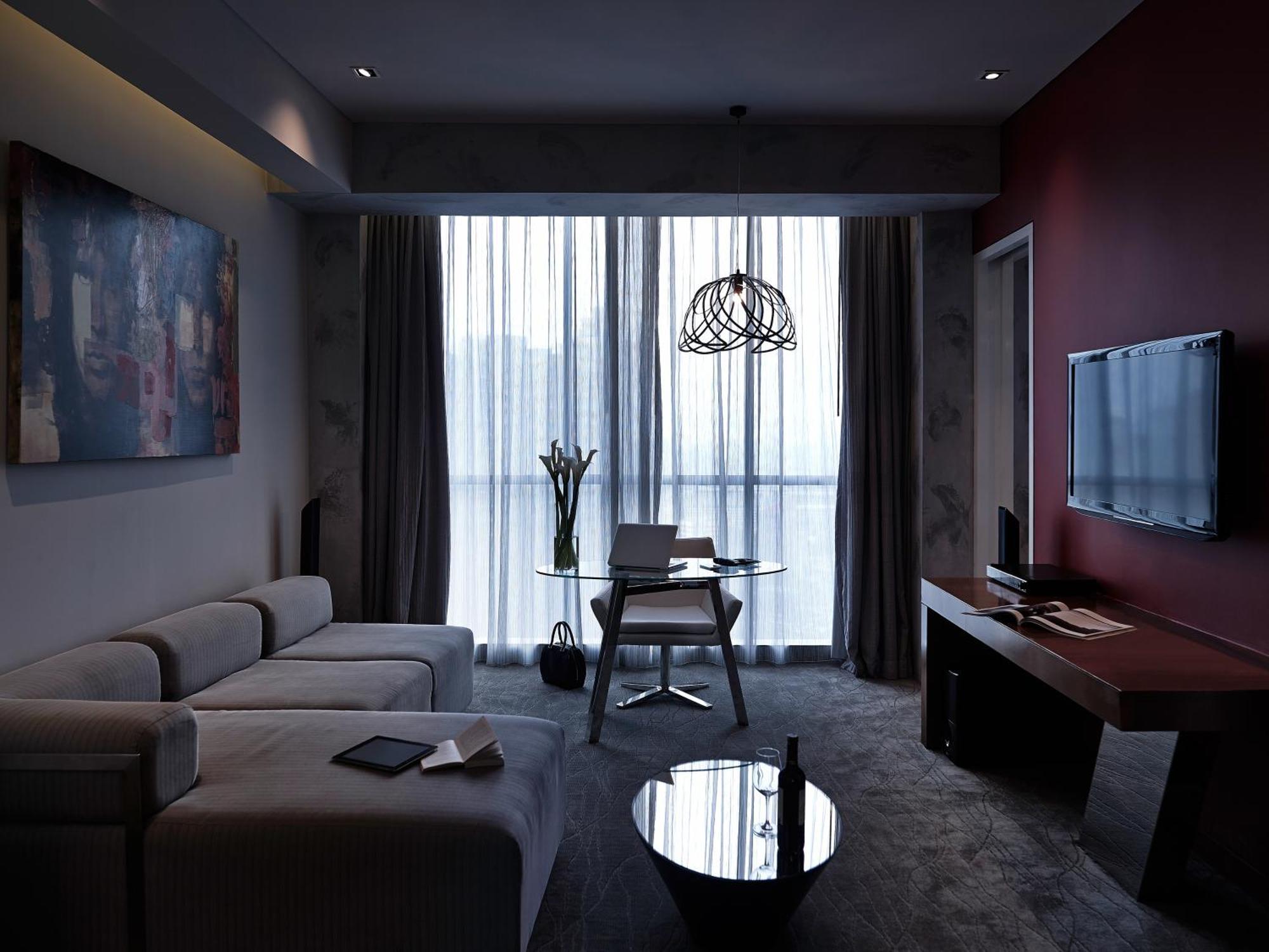 Pullman Jakarta Central Park Εξωτερικό φωτογραφία 3D rendering of a living room
